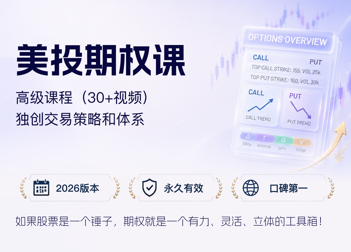 美投期权高级课程介绍